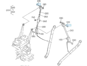 Kubota 05122-51650 Pin, Joint - Genuine Lift Rod & Linkage Pin for Tractors