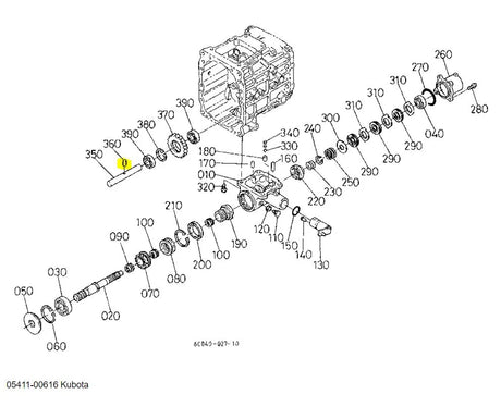 Kubota 05411-00616 Spring Pin