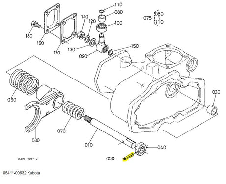 Kubota 05411-00632 Spring Pin