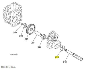 Kubota 09500‑00014 Oil Seal - OEM Rear Axle Seal for B‑Series Compact Tractors