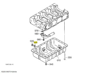 Kubota 16265-96670 Packing - OEM Gasket for Oil Pan & Gear Case | Tractors, Excavators & Utility Vehicles