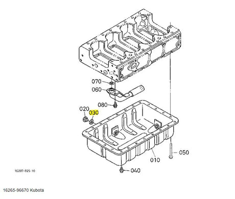Kubota 16265-96670 Packing - OEM Gasket for Oil Pan & Gear Case | Tractors, Excavators & Utility Vehicles