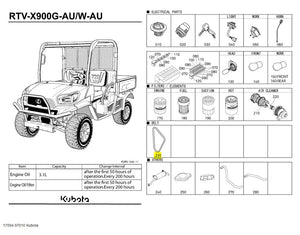 Kubota 17594-97010 V-Belt - Compatible with RTV900, RTV-X900 & More 