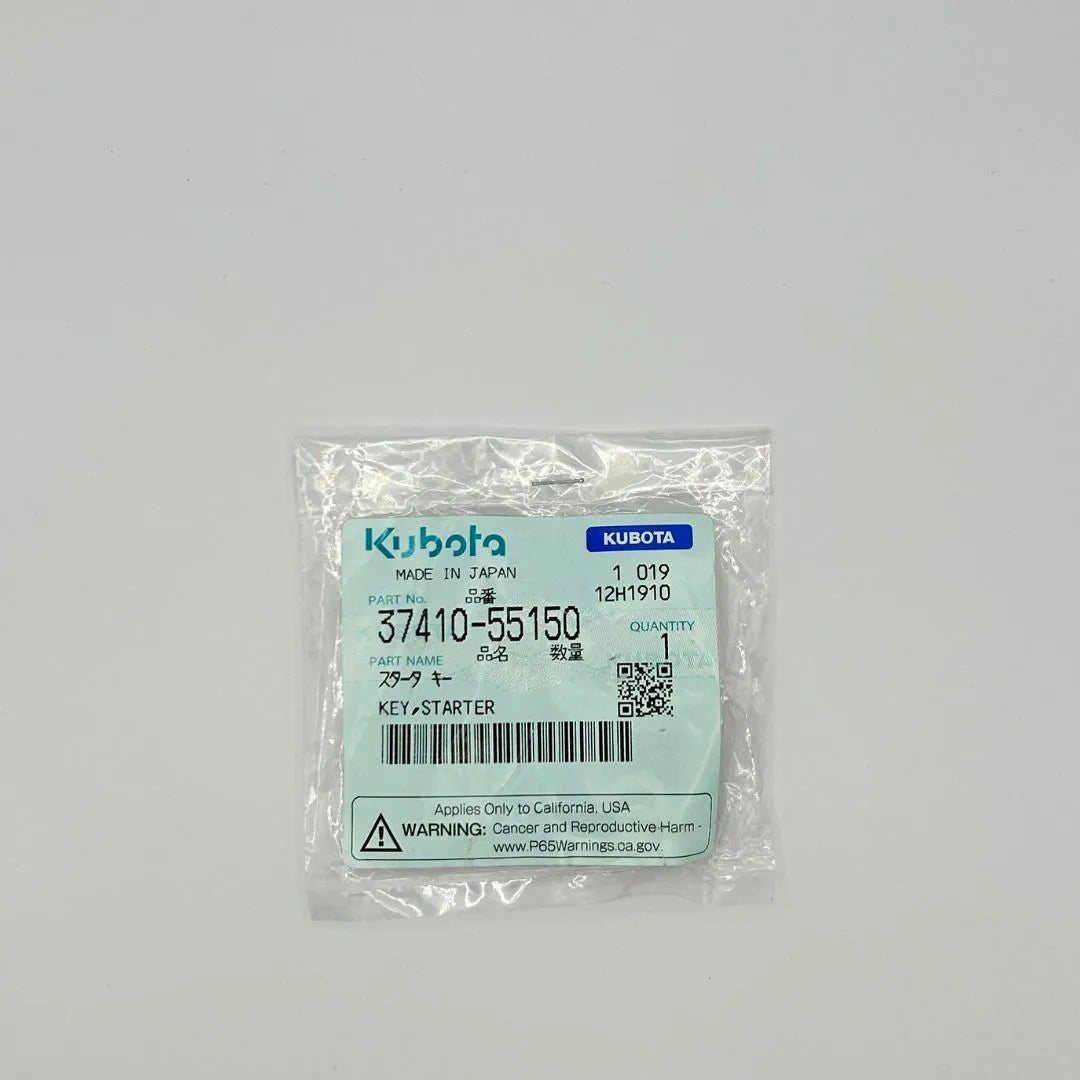 Kubota Key Start Ignition Keys 37410-55150 For B1550, B1750, B2150, BX2200, F1900, F2560, F3060, F3560, G1700, G18, G1900, G2160, G21, ST ALPHA, ST-30, STV32, STV36, STV40, STW34, STW37, STW40, T1600H, TG1860, ZD21 & ZD28.