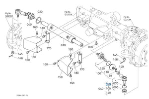Kubota 3A481-62920 Tie Rod End | OEM Steering Cylinder Component