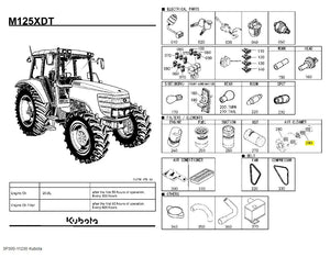 Kubota 3P300-11230 Inner Air Filter Element - OEM Replacement for M-Series Tractors