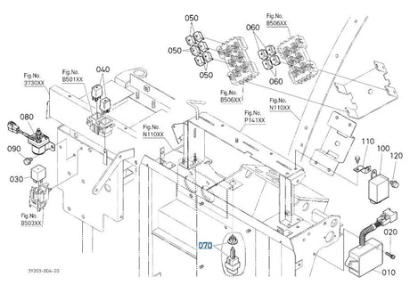 Kubota 3R600-75480 Stop Lamp Switch - OEM Brake Pedal Activation Sensor