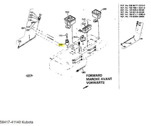 Kubota 58417-41140 Starter Switch - OEM Replacement for F & FZ Series