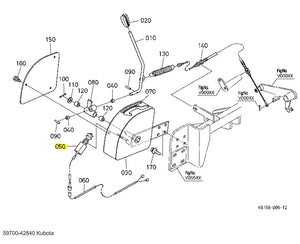 Kubota 59700-42840 Switch - Safety & Control Switch for Kubota Tractors