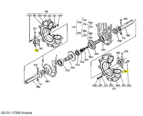 Kubota 62131-17290 Spring Pin - Genuine Rear Wheel & Hub Retaining Pin for B Series Tractors