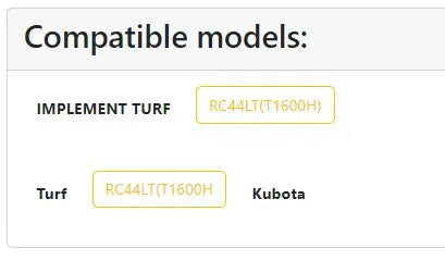 Kubota 66091-61750 Link - Durable Mower Link Replacement for RC44LT & T1600H Models
