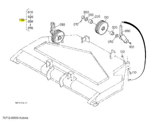Kubota 70712-99500 KIT WHEEL for G1700, G1900, and G2000 Models