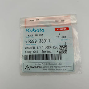 Kubota Lock Spring Washer 75599-33011 For Models, BX2200D, BX2200E, G18, G2160, G21, GCK500, LA1002, LA211, LA302, LA350, LA402, ZD28