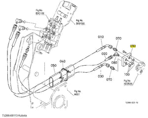 Kubota 7J266-68113 Hydraulic Block for Hydraulic Outlet Assemblies | OEM Quality