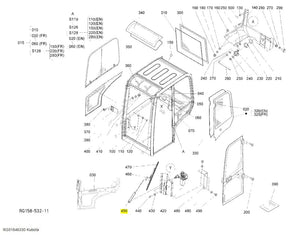 Kubota Arm Wiper RG51846330 | Durable Replacement for KX018-4CA Cabin