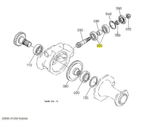 Kubota Bearing 35890-41290 - Genuine Main Shaft, PTO & Differential Bearing