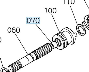 Kubota Bush 08511-01212 - OEM Valve & Shaft Bushing for Loader and Control Systems