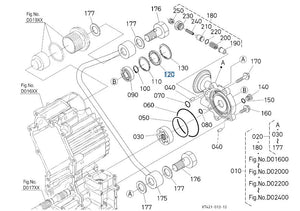 Kubota Charge Pump Cover Plate - K7591-32810 for RTV HST Systems
