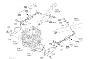 Kubota Check Chain TA530-71802 - Lower Link Stabilizer Chain Assembly