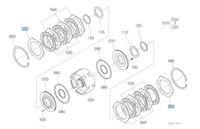 Kubota Clutch Plate 3C654-23830 - 3.8mm Plate for Hi-Lo Clutch Packs (36-Speed Models)