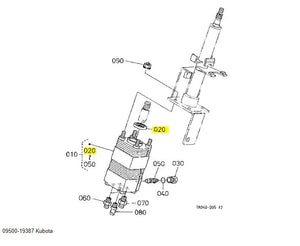 Kubota Dust Seal 09500-19387 | OEM Steering Controller Seal