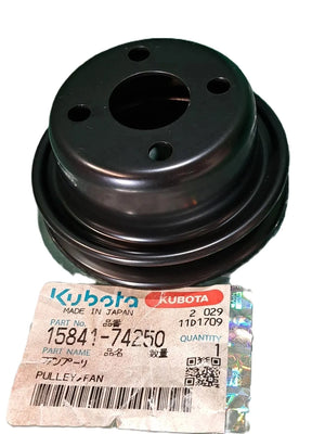 Kubota Fan Pulley 15841-74250 - Genuine Cooling System Pulley