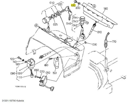 Kubota Flange Bolt (31351-18790) - OEM Replacement for B, L, M, F Series