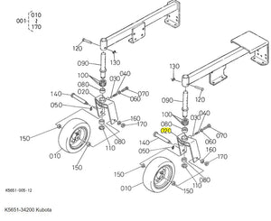 Kubota Holder Gauge K5651-34200 | Compatible with RCK60-F30, RCK60P-F36, and More