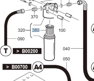 Kubota Hydraulic Pump and Filter Kit - FC4-501 Pump, FC4-441 Hoses, W7800-02300 Filter Cartridge