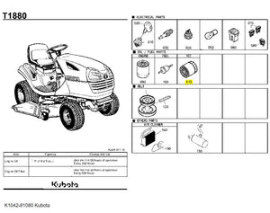 Kubota K1042-81080 Oil Filter | OEM Engine Protection