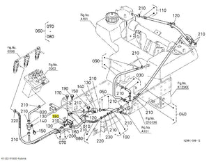 Kubota K1122-91800 Spring Nut (M61.0)  Genuine OEM Fastener