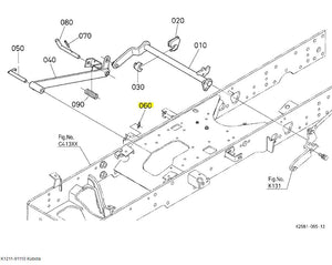 Kubota K1211-91110 Rue Ring Cotter | Genuine OEM Replacement Part
