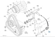 Kubota K2063-15753 FPTO Extension Spring - Genuine Part for G26 Series Mowers