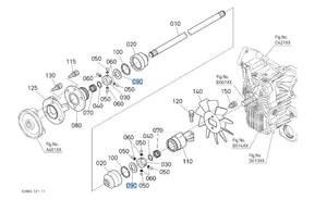 Kubota K2561‑14150 PLATE, BALL JOINT - Propeller Shaft Plate for BX / G‑Series Tractors