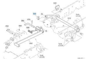 Kubota K2581‑44282 BOSS, LIFT LOWER | OEM Lower Lift Boss for BX & G‑Series Rear Links