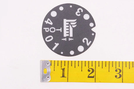 Kubota K2581‑65280 LABEL, DIAL - Rear Dial Label (English / French) for BX & G‑Series