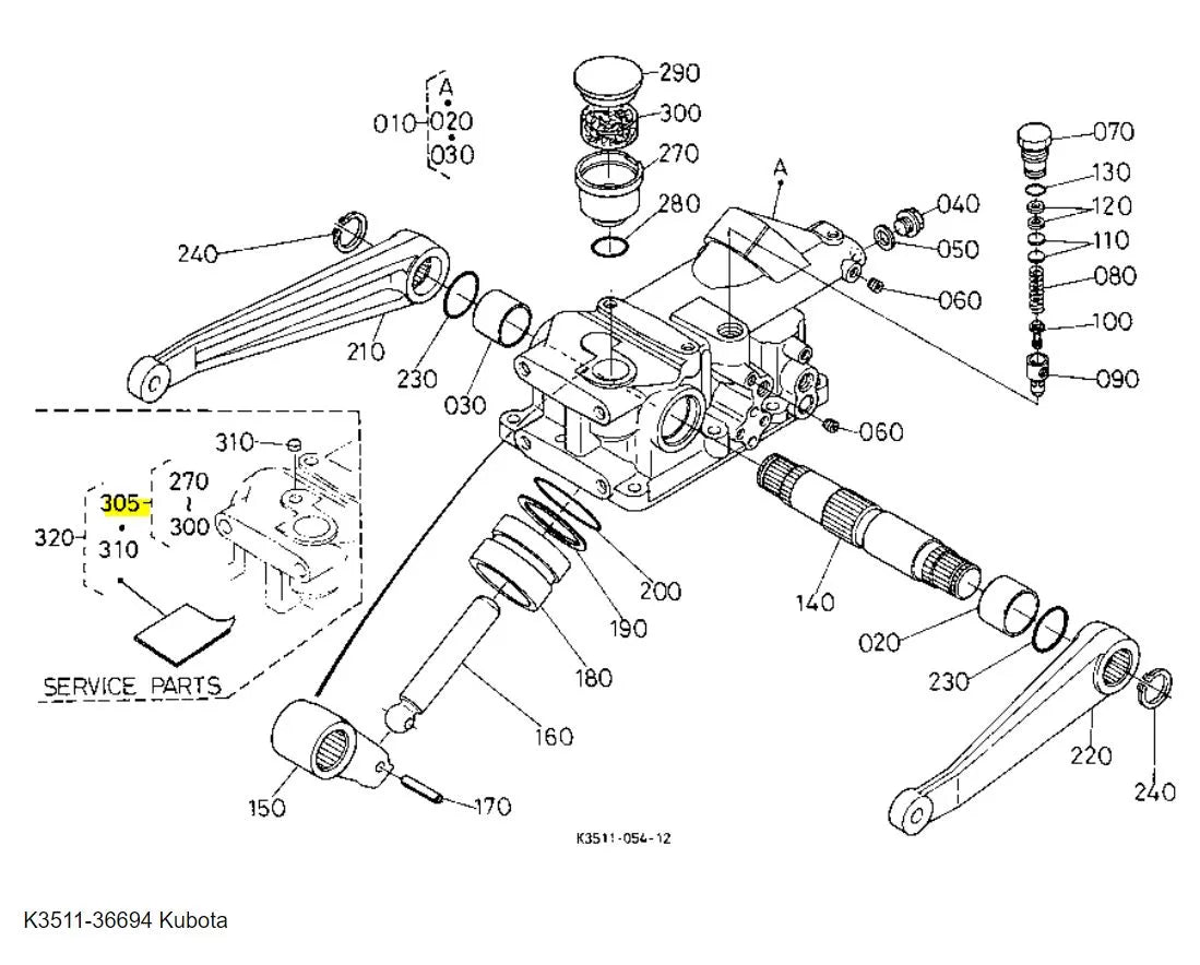 Kubota K3511-36694 Breather Pipe Assembly | OEM Replacement for RTV900, F2560, ZD1221, and More