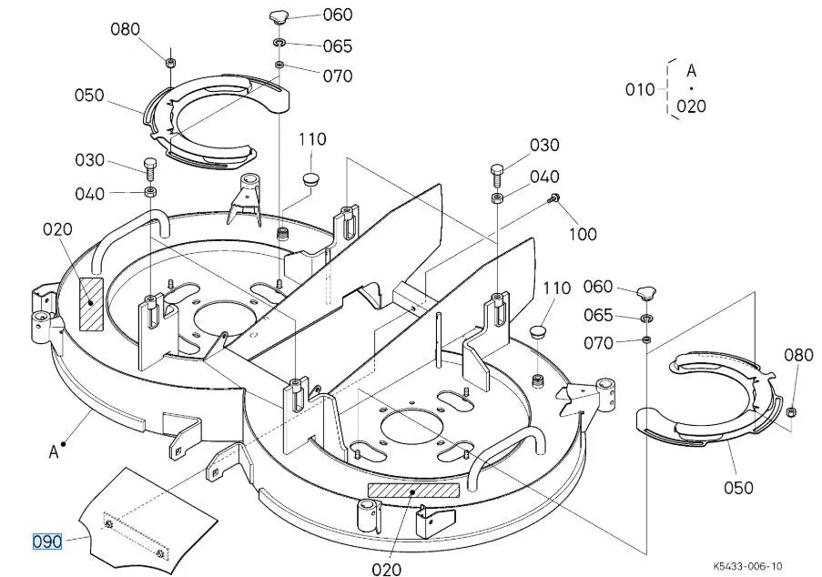 Kubota K5453-71123 Plate Jump for RCK48-G23 Mower Deck - All Serial Ranges