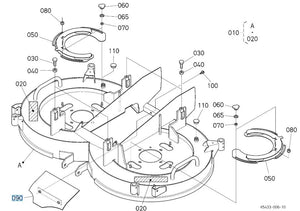 Kubota K5453-71123 Plate Jump for RCK48-G23 Mower Deck - All Serial Ranges