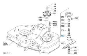 Kubota K5617-34312 Dust Cover for RCK Series Mower Decks
