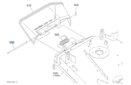 Kubota K5617-47152 Pin Cover - Compatible with Multiple RCK Deck Models