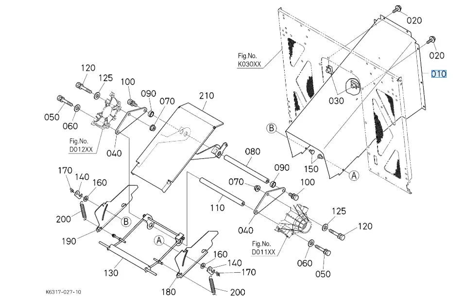 Kubota K6316-63770 Duct for G23 & G26 Series | Genuine OEM Airflow Component