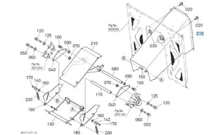 Kubota K6316-63770 Duct for G23 & G26 Series | Genuine OEM Airflow Component