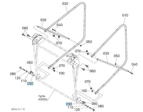 Kubota Lock Collar K6312-64243 | Genuine OEM Grass Catcher Part