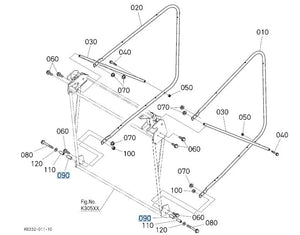 Kubota Lock Collar K6312-64243 | Genuine OEM Grass Catcher Part