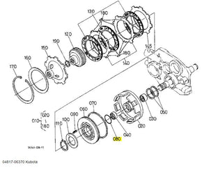 Kubota O-Ring 04817-06370 - OEM Seal for Hydraulic Clutch, Breather & Gasket Kits