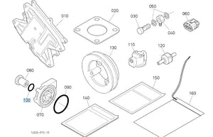 Kubota O-Ring 04817-07220 - OEM Seal for PTO Pulley and Hydraulic Valve Assemblies