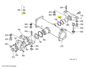 Kubota OEM Rear Axle & Differential Case Bush (37410-56150)
