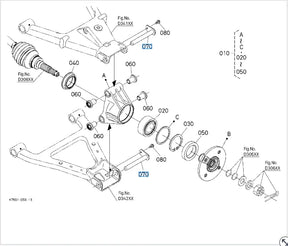 Kubota Rear Knucle Pin (K759117873) RTV X-Series 