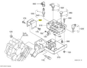 Kubota Plate Lever Guide K6312-65213 | Reliable Replacement for G23-LD Control Valve